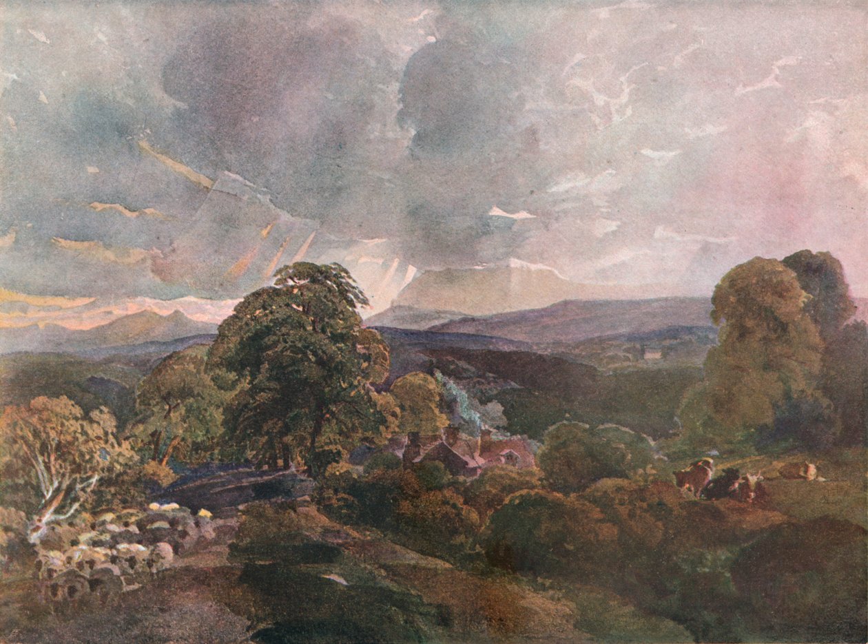 Sackbridge Hall, vicino a Lowther da Peter de Wint