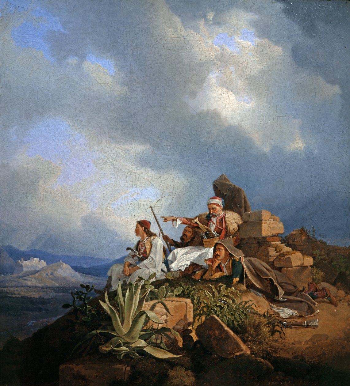Armatoles vicino ad Atene, 1829 da Peter von Hess