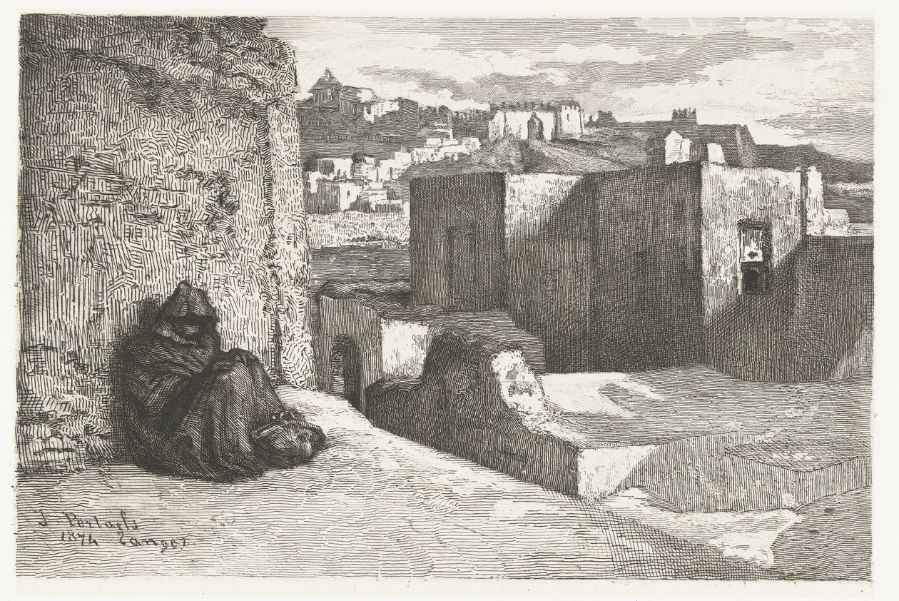 Veduta di Tangeri da Petrus Johannes Arendzen (attributed to)