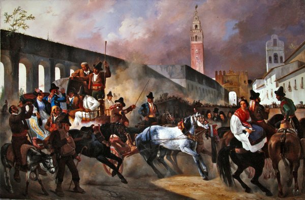 Processione nuziale a Siviglia da Pharamond Blanchard
