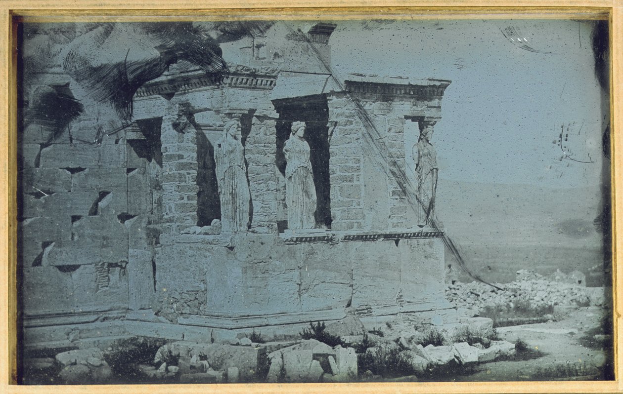 Eretteo, Acropoli, Atene, 1842 da Philibert Joseph Girault de Prangey