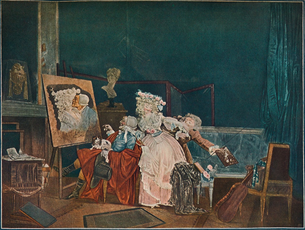 Les Deux Baisers, 1786, 1902 da Philibert Louis Debucourt