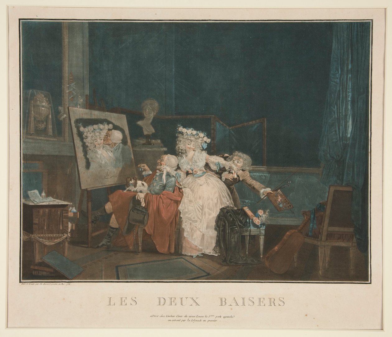Les deux baisers da Philibert Louis Debucourt
