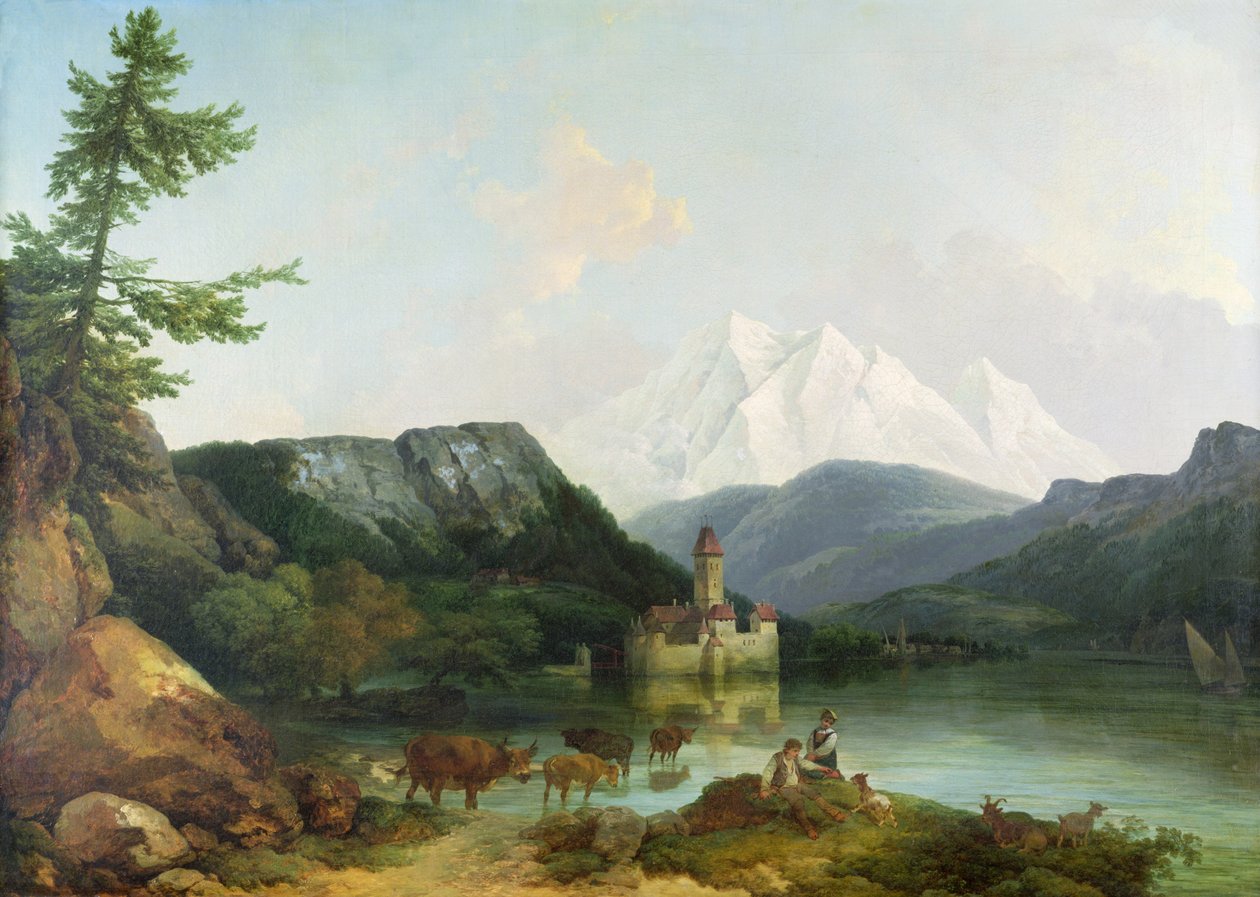 Castello di Chillon da Philippe Jacques de Loutherbourg