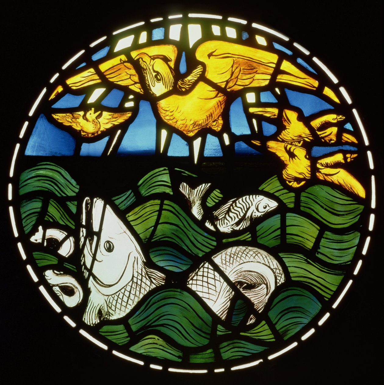 Uccelli e pesci (dettaglio) da Philip Webb