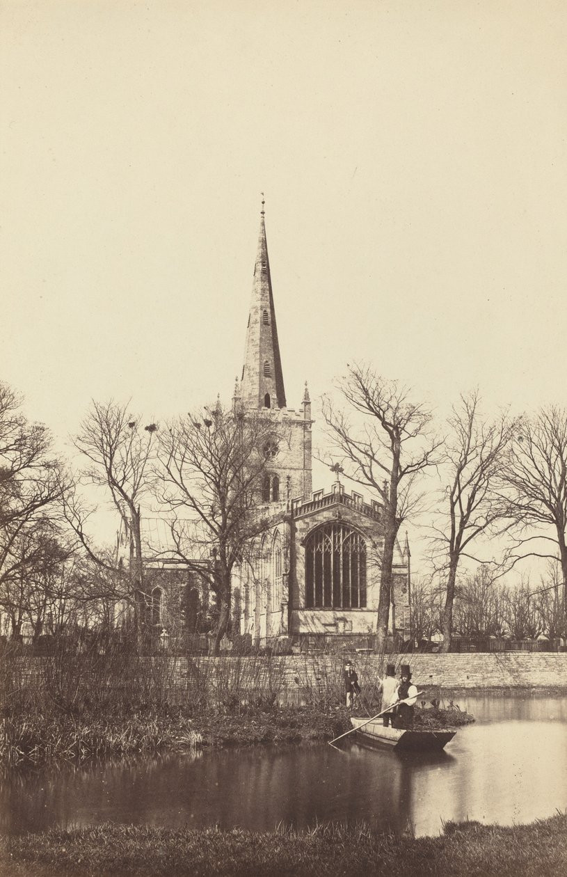 Chiesa da una riva del fiume da Philip Henry Delamotte