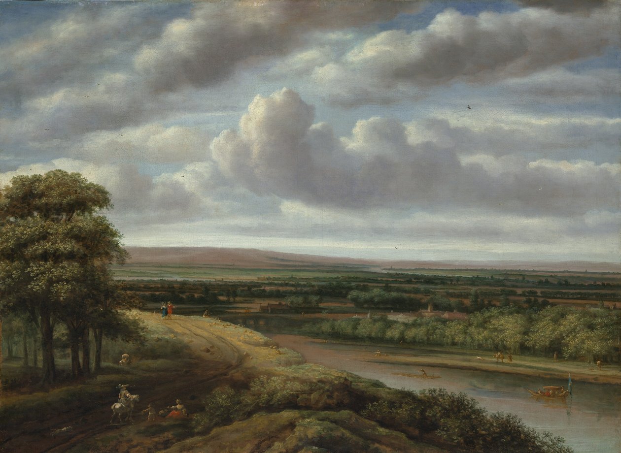 Un Ampio Paesaggio Boschivo, 1670s da Philip Koninck