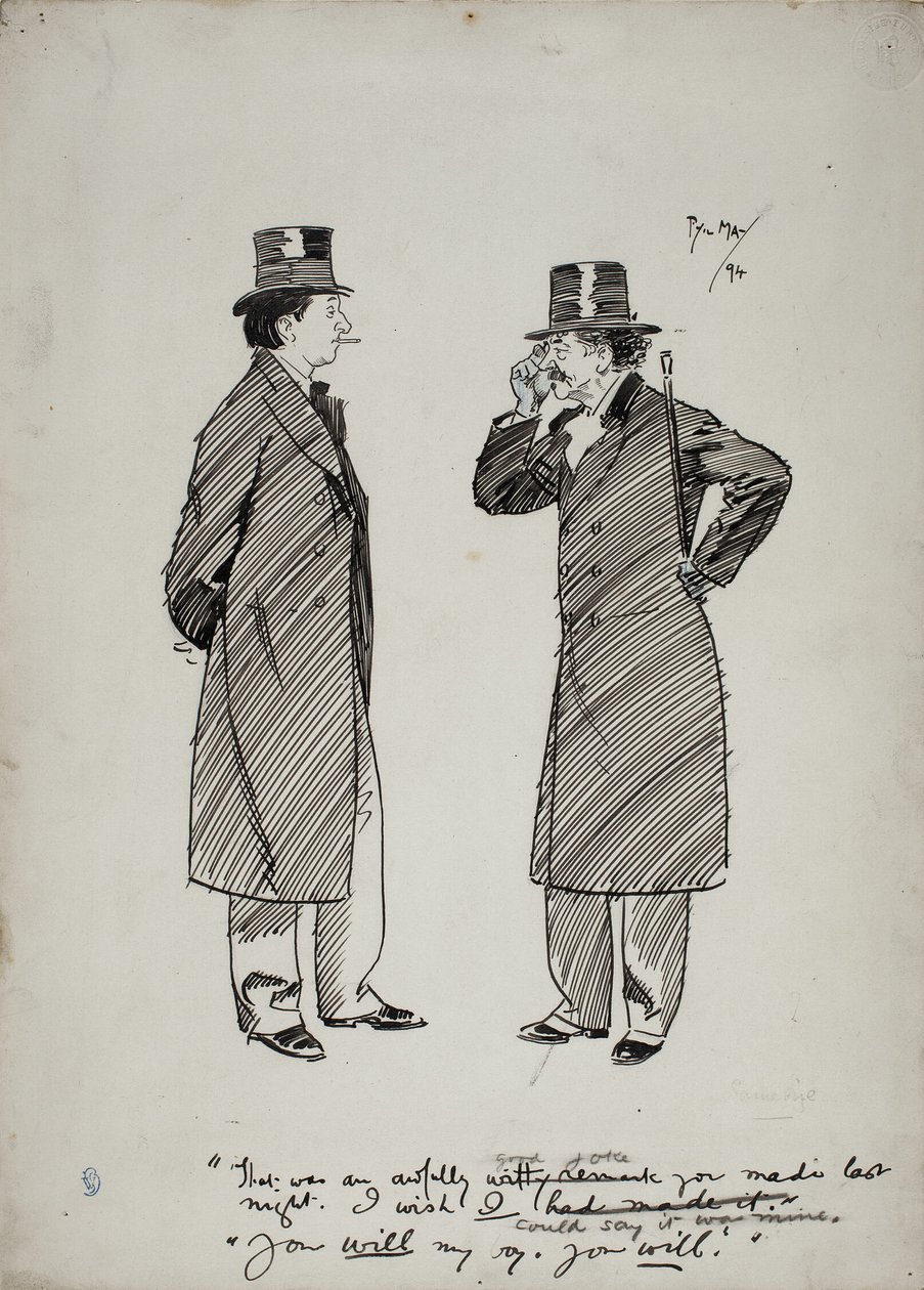 Oscar Wilde e Whistler da Philip William May