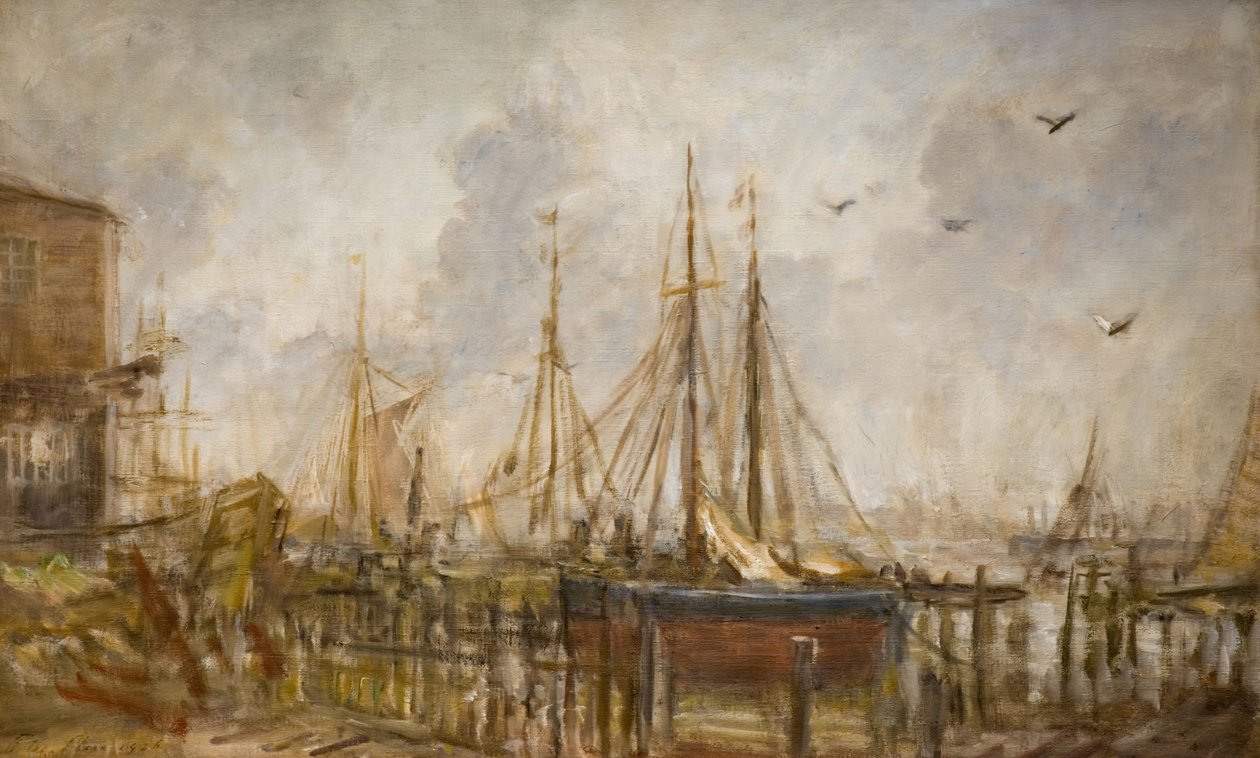 Un cantiere navale, Shoreham, Sussex, 1926 da Philip Wilson Steer
