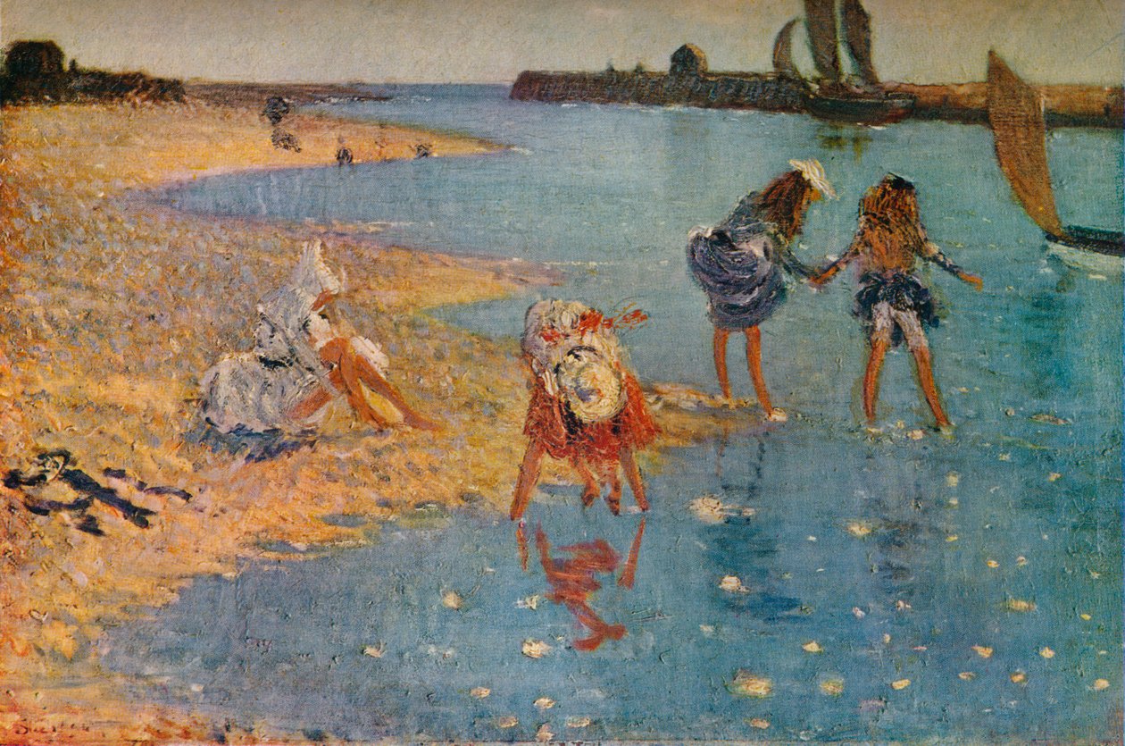 Bambini che sguazzano, 1891, 1930 da Philip Wilson Steer