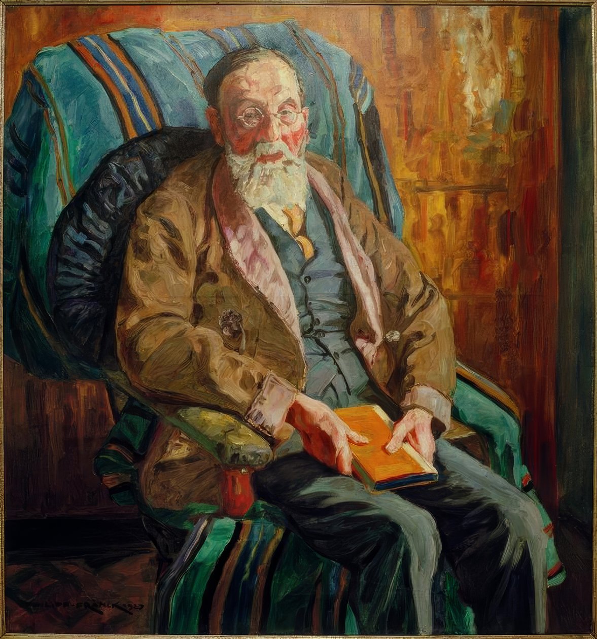 Ritratto dello storico Albert Ruppersberg da Philipp Franck