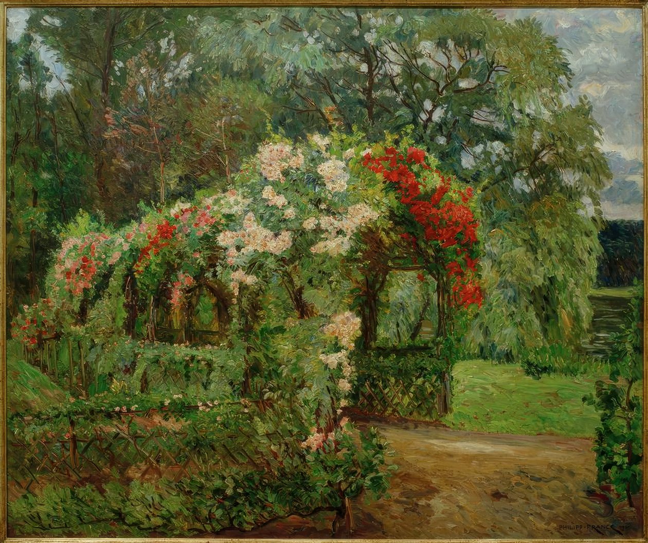 Pergolato di rose nel giardino Richter da Philipp Franck