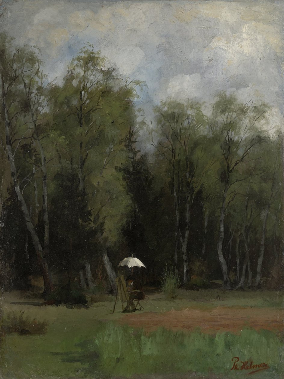 Pittore al margine del bosco da Philipp Helmer