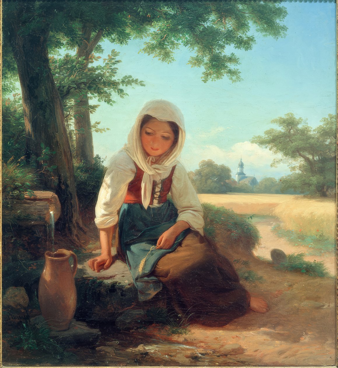 Ragazza alla fontana da Philipp Rumpf