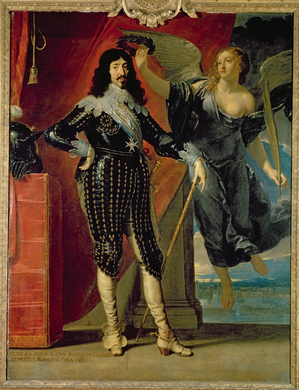 Luigi XIII (1601-43) incoronato dalla Vittoria, 1635 da Philippe de Champaigne