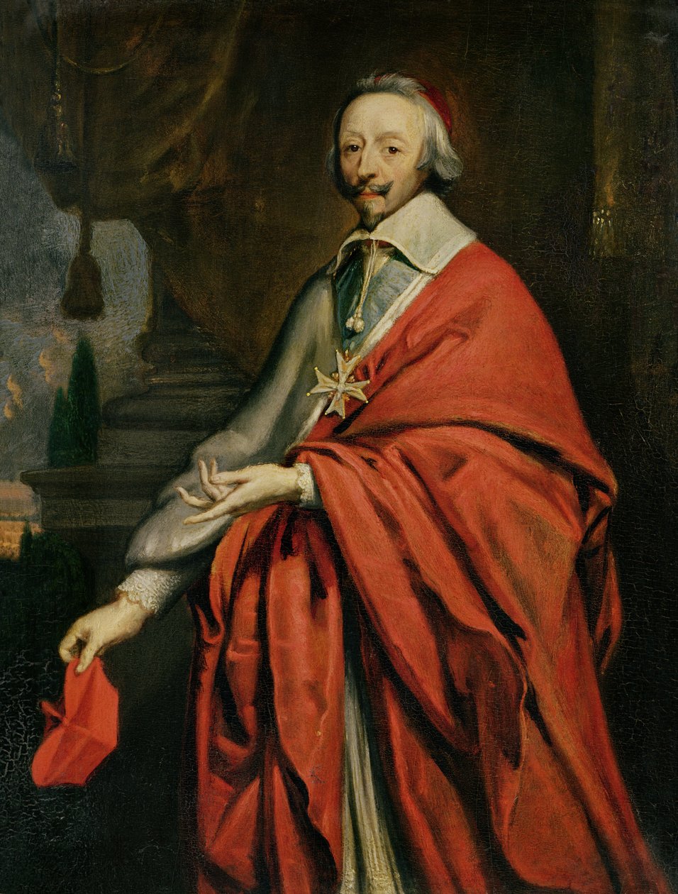 Ritratto del cardinale de Richelieu (1585-1642) da Philippe de Champaigne