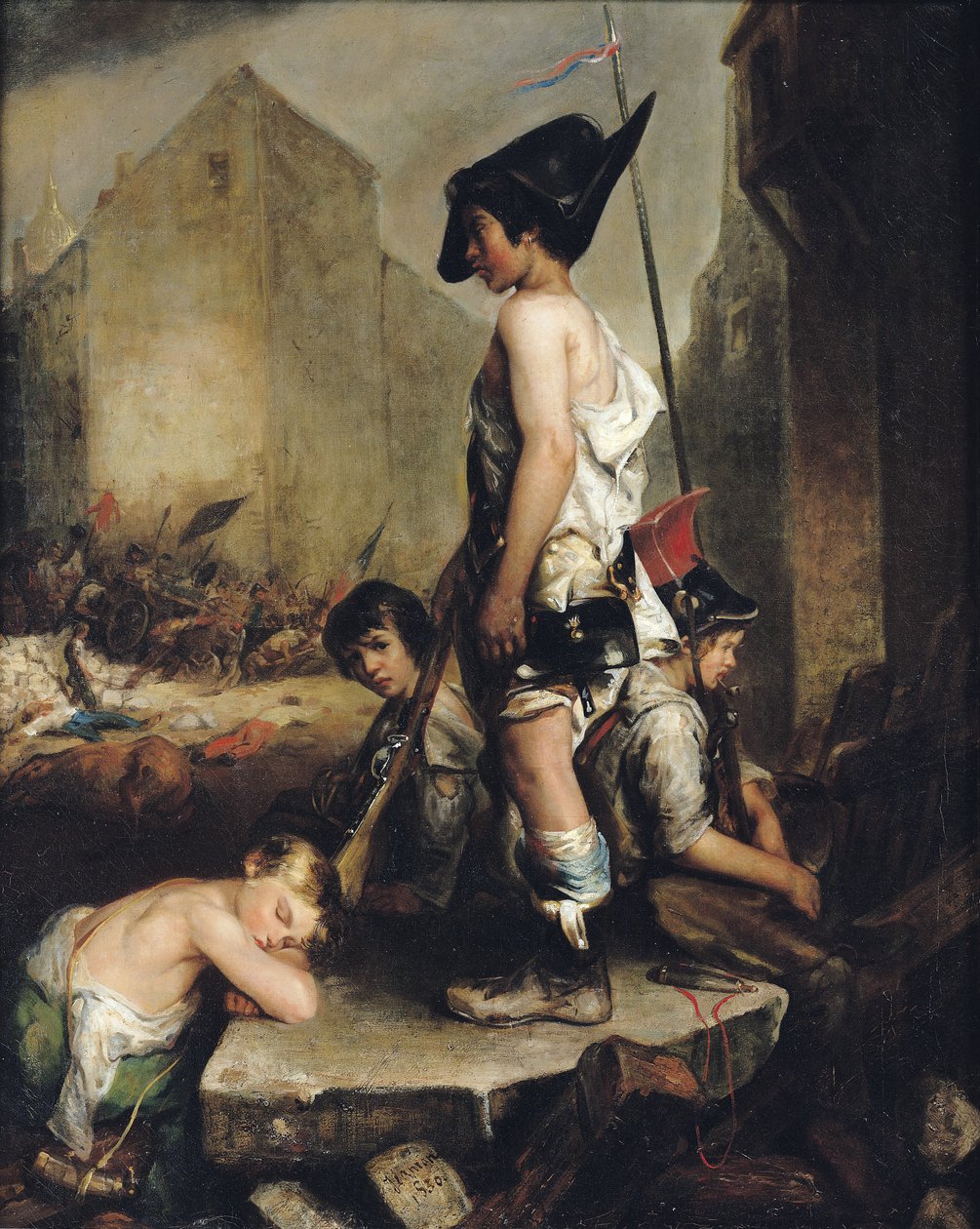 I piccoli patrioti, 1830 da Philippe Auguste Jeanron