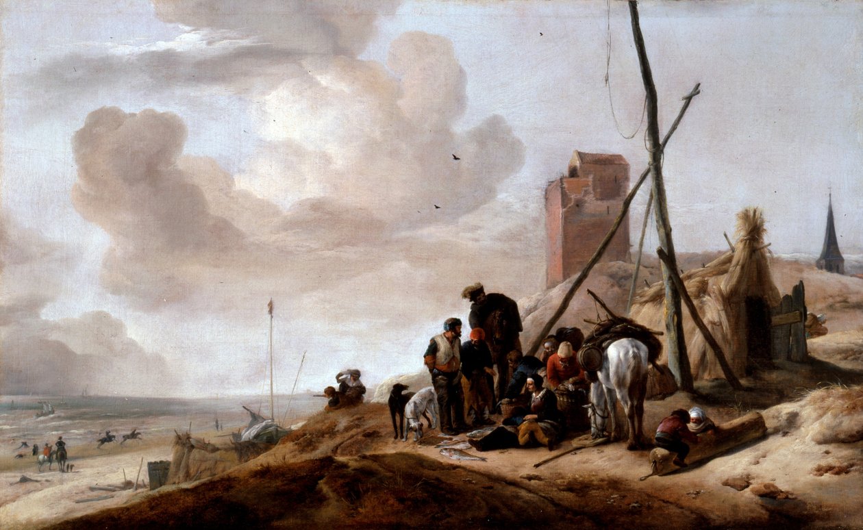 Una scena costiera da Philips Wouwerman