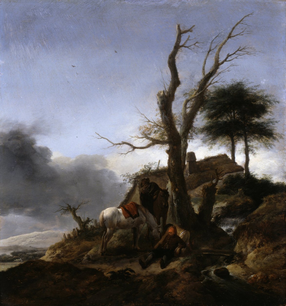 Sosta dei viaggiatori da Philips Wouwerman