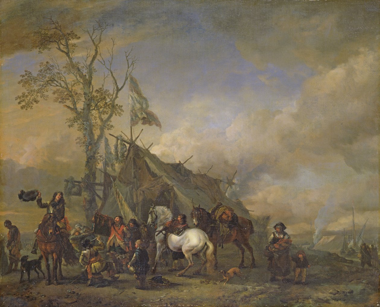 Partenza dei cavalieri da Philips Wouwerman