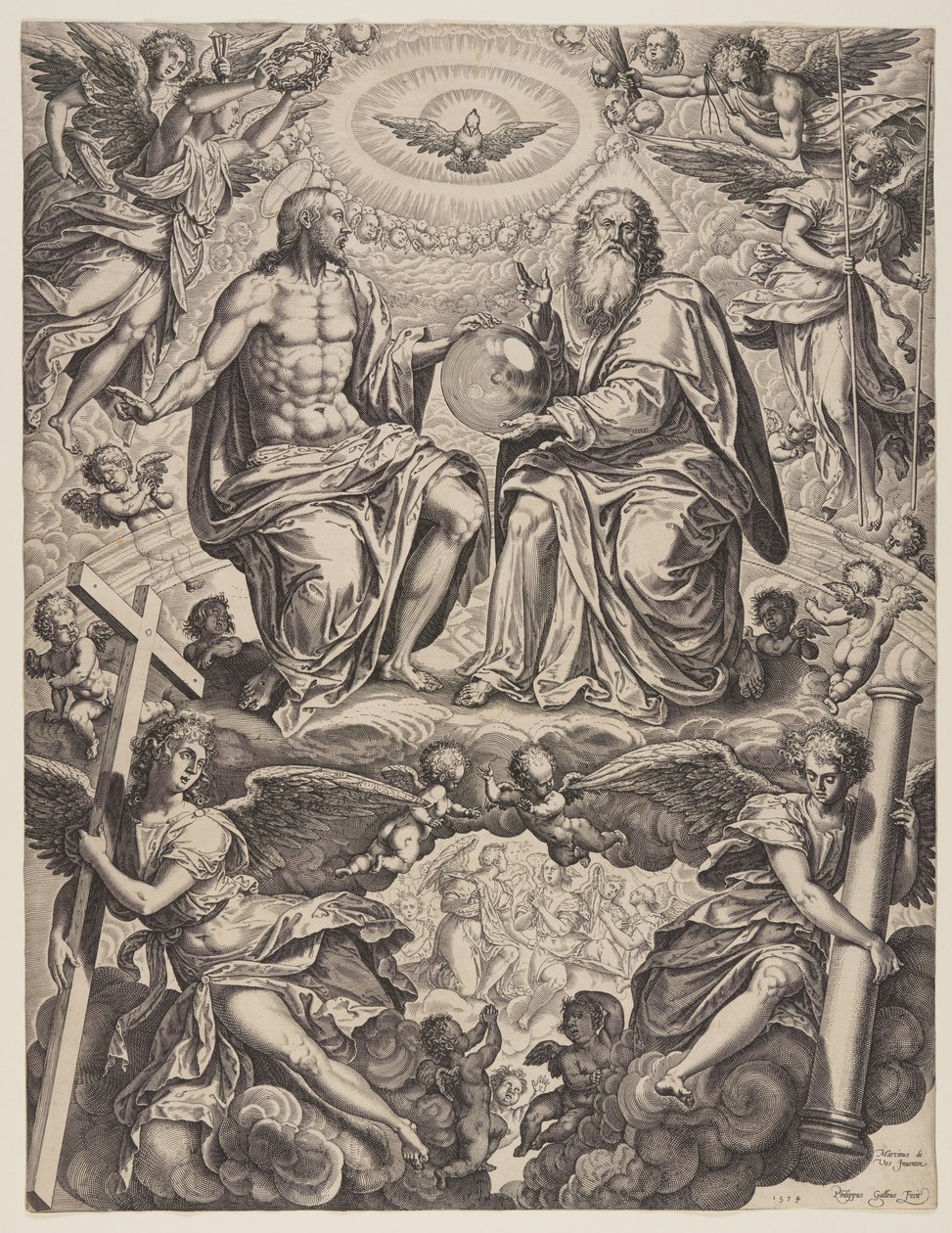La Trinità da Philips Galle