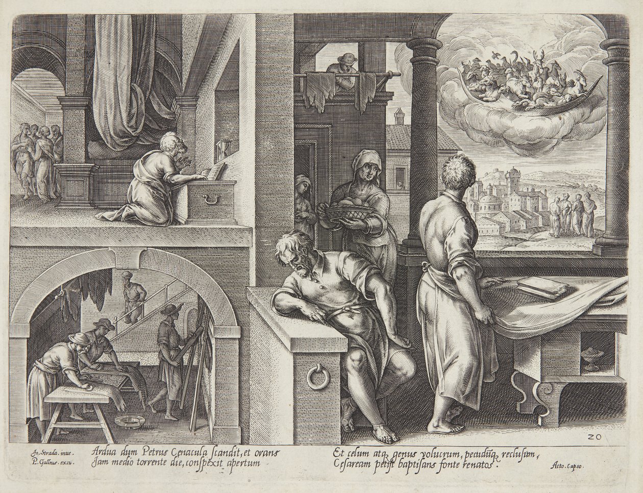 La visione di San Pietro da Philips Galle