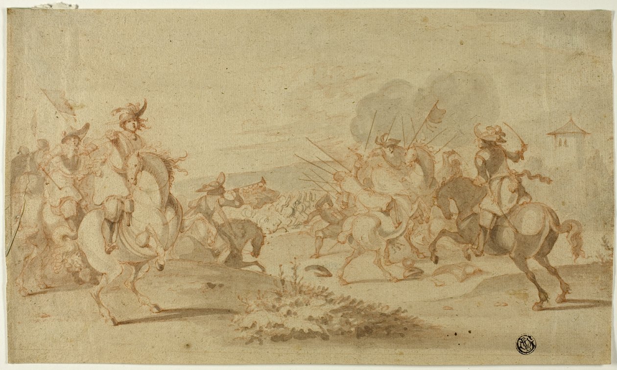 Cavalleria in battaglia da Philips Wouwerman