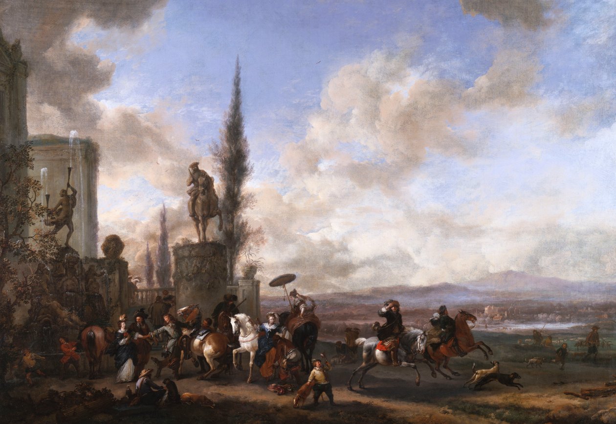 Partenza per la caccia da Philips Wouwerman