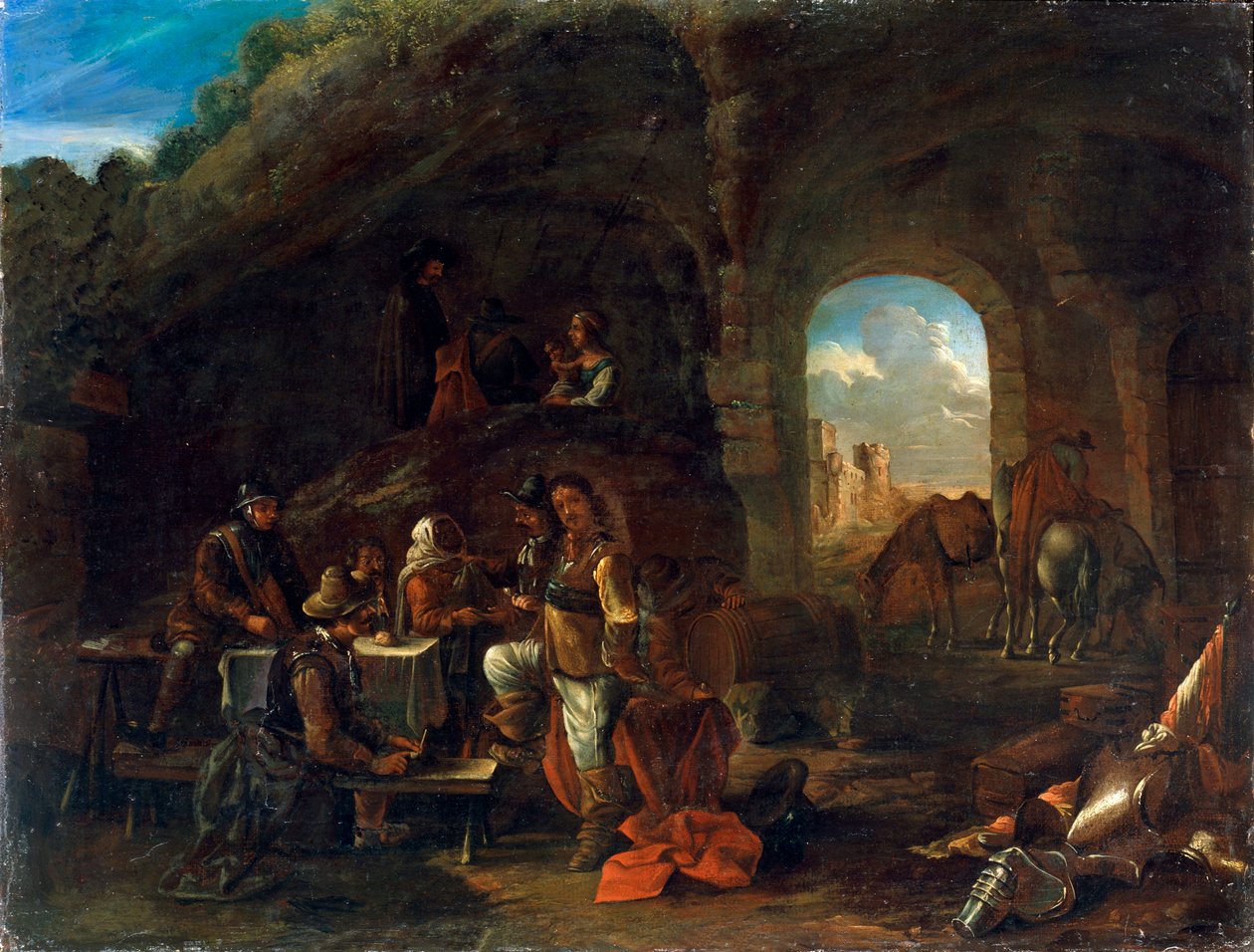 Scena di taverna da Philips Wouwerman