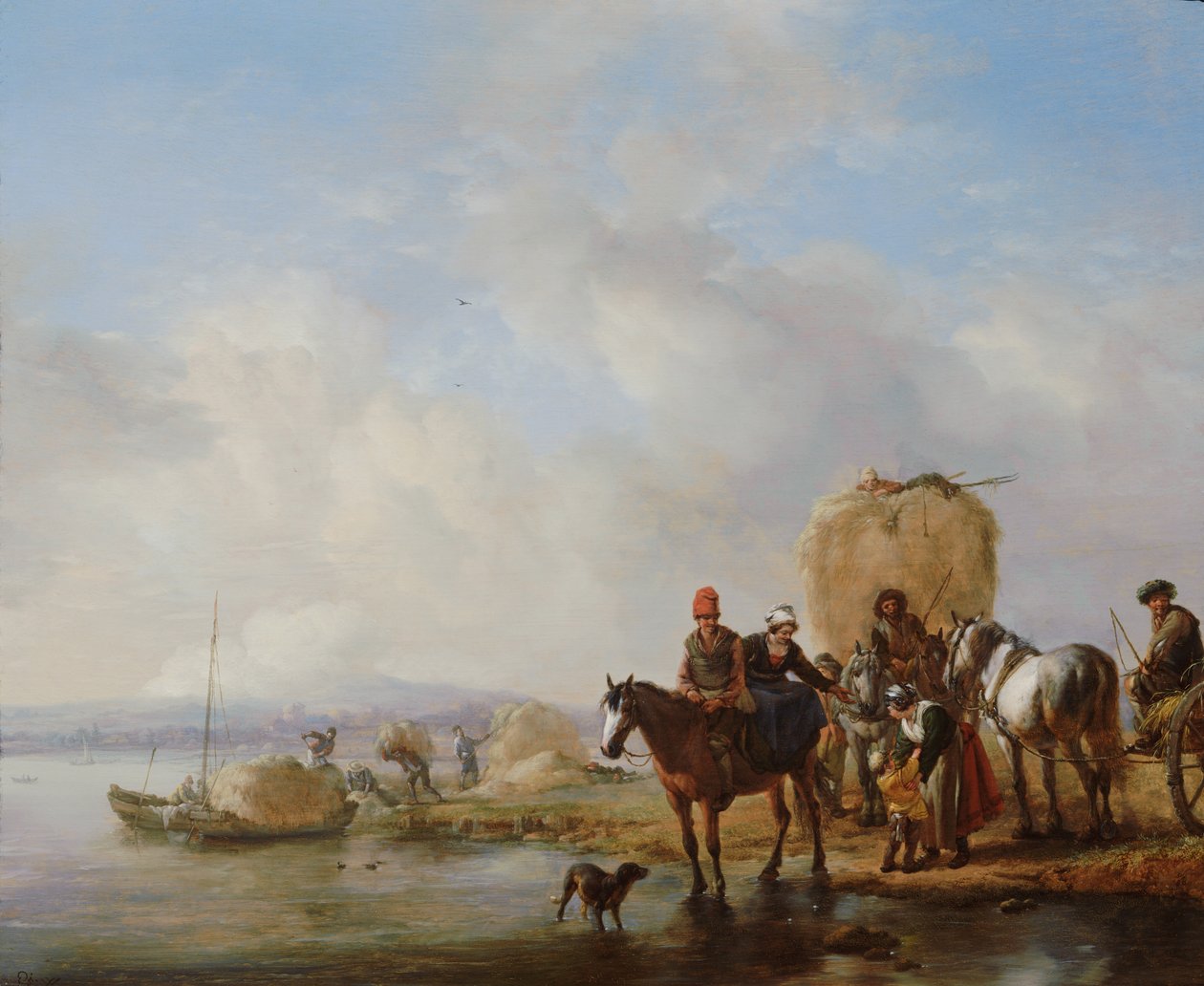 Il carro del fieno da Philips Wouwerman