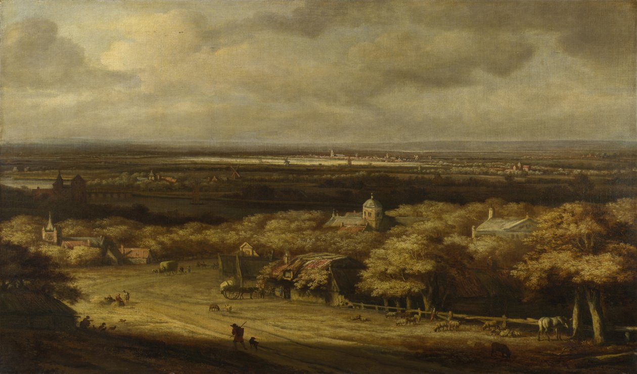 Un paesaggio esteso, c1670 da Philips de Koninck