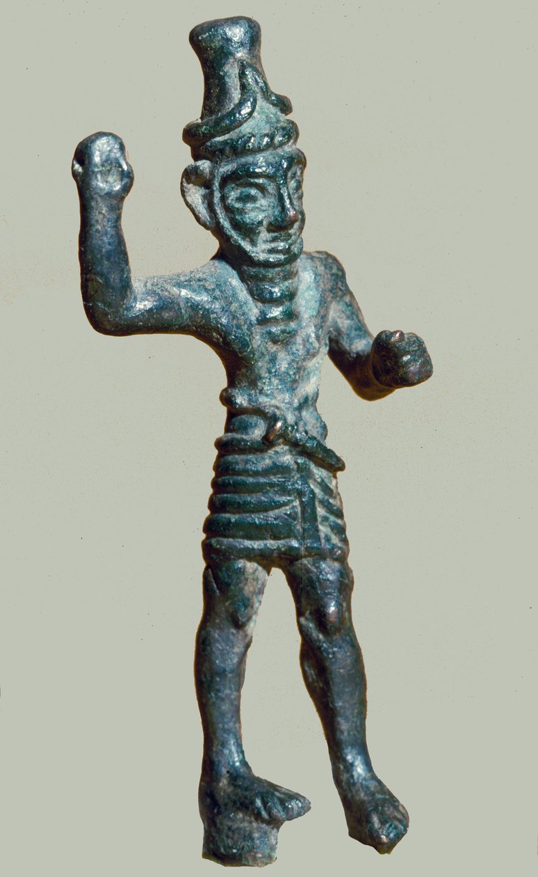 Figurina di Reshef, XIV-XIII secolo a.C. (bronzo) da Phoenician