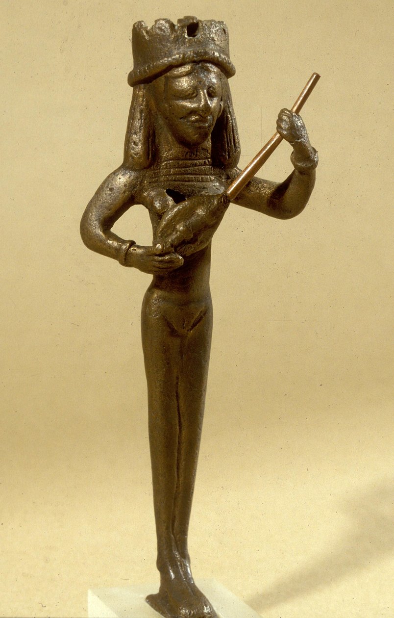 Figurina di una Suonatrice di Liuto, scavi di Beit Shean, VII-VI secolo a.C. da Phoenician