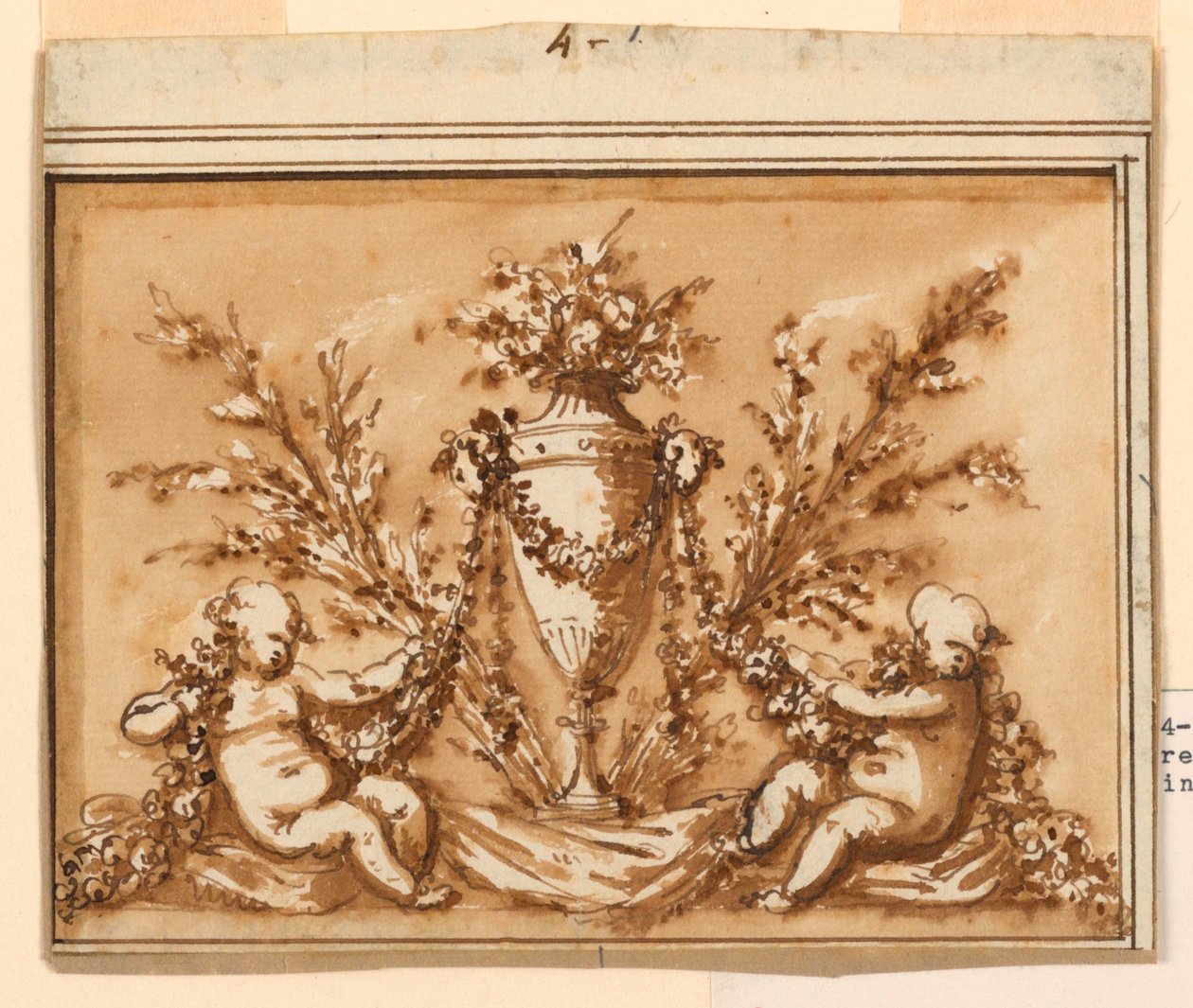 Progetto per un sopraporta da Piat Joseph Sauvage