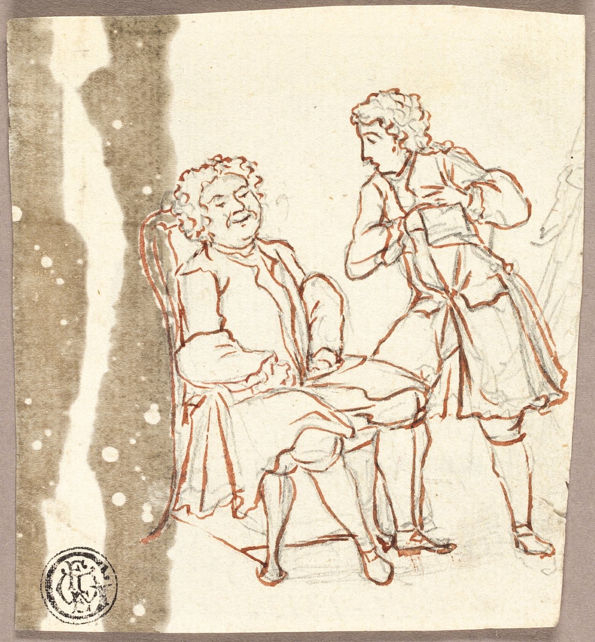 Due gentiluomini in costume del XVIII secolo da Pier Leone Ghezzi