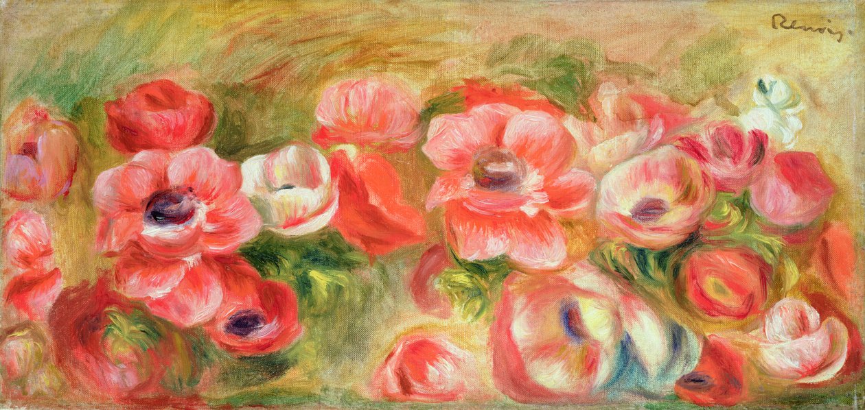 Anemoni, c.1890 da Pierre Auguste Renoir