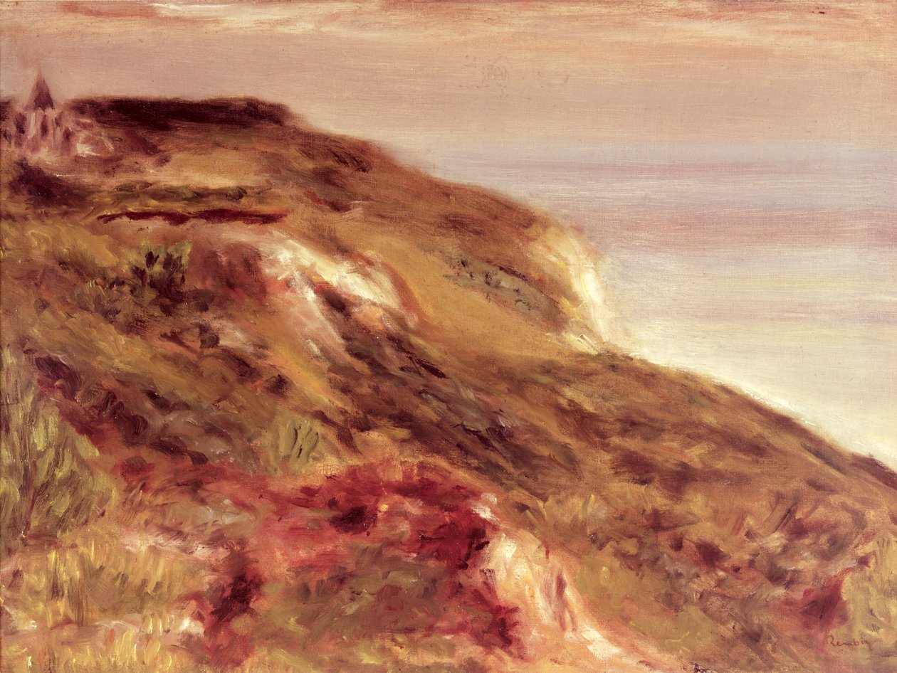 Chiesa su una scogliera da Pierre Auguste Renoir