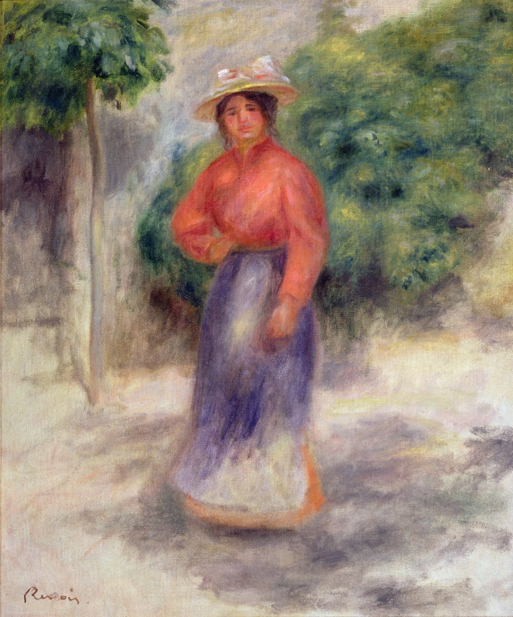 Gabrielle in giardino, c.1905 da Pierre Auguste Renoir