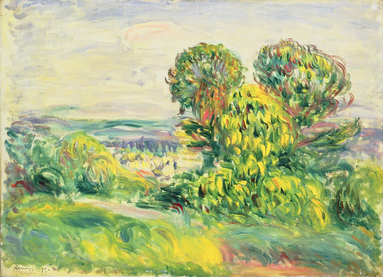 Alberi verdi, 1890 da Pierre Auguste Renoir