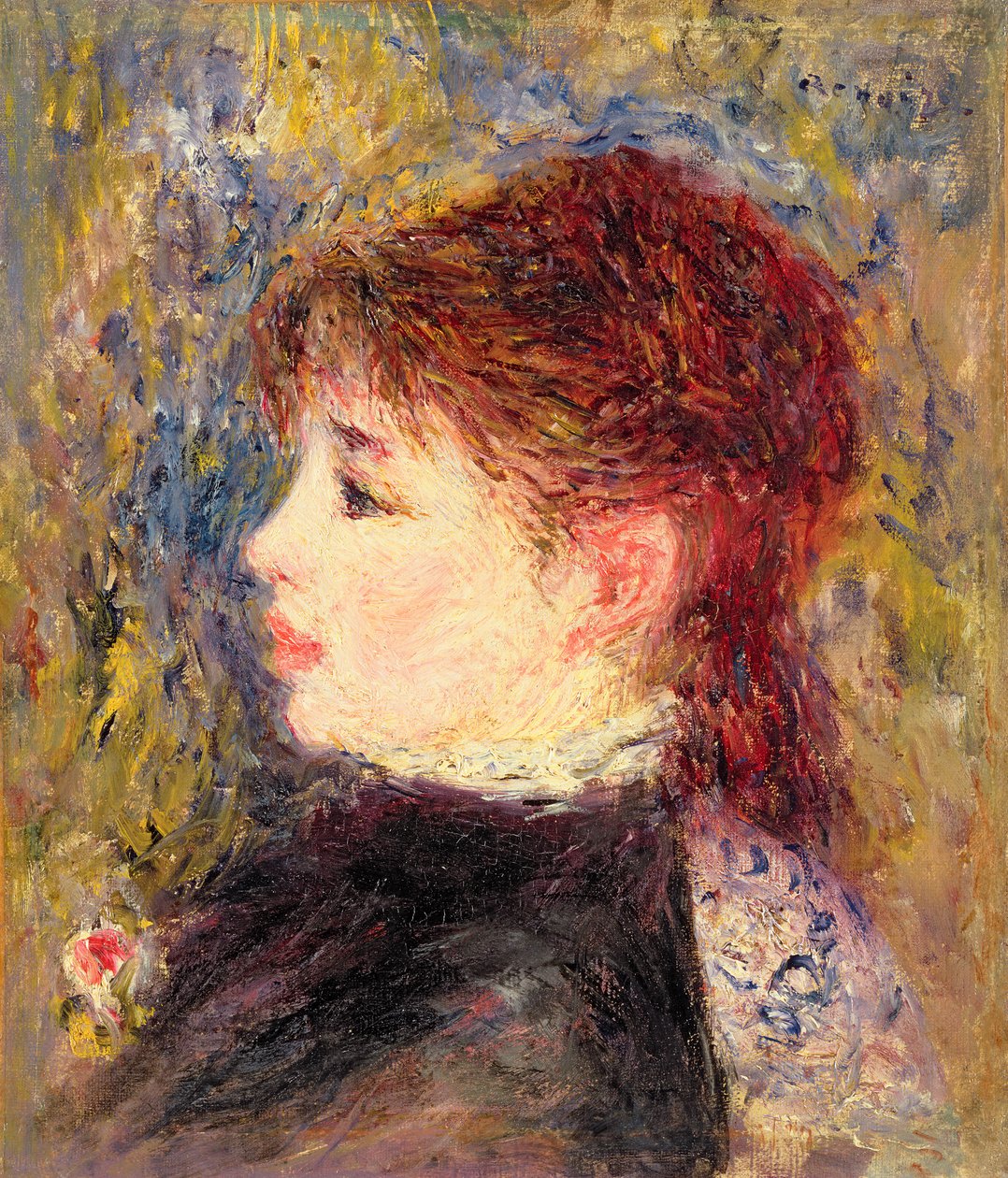 Testa di Margot, c.1878-79 da Pierre Auguste Renoir