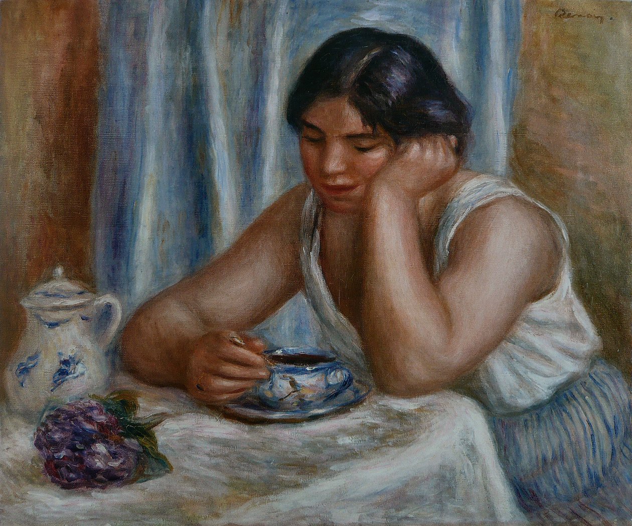 La tazza di cioccolata da Pierre Auguste Renoir