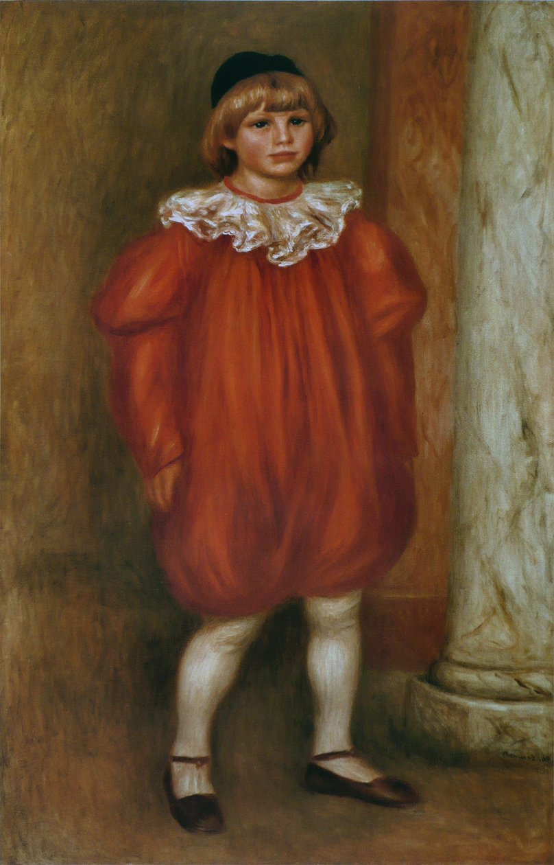 Il clown (Claude Renoir) da Pierre Auguste Renoir