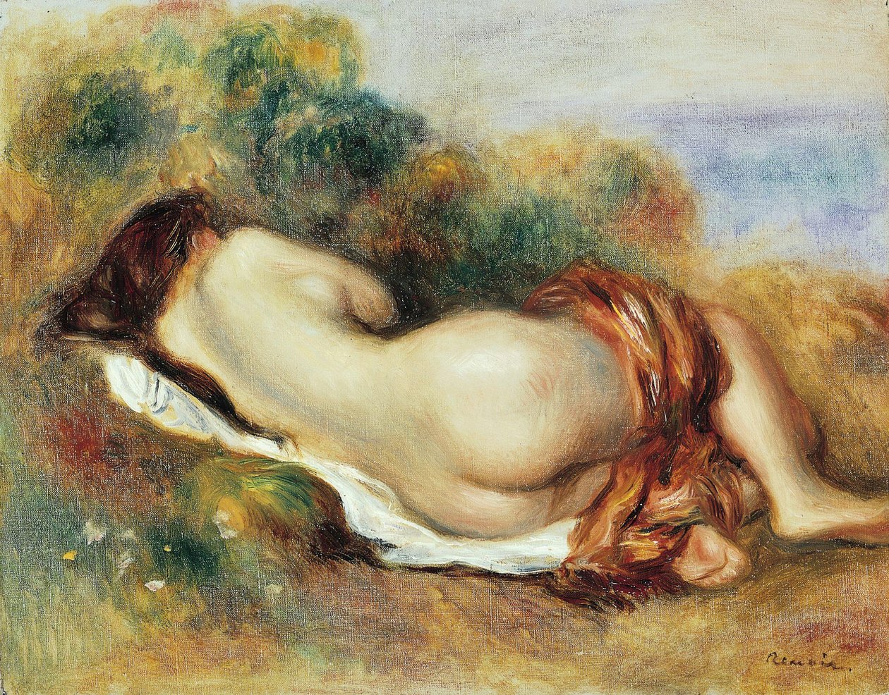 Nudo sdraiato da Pierre Auguste Renoir