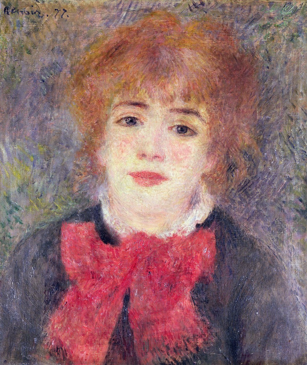 Ritratto di Jeanne Samary (1857-90), 1877 da Pierre Auguste Renoir