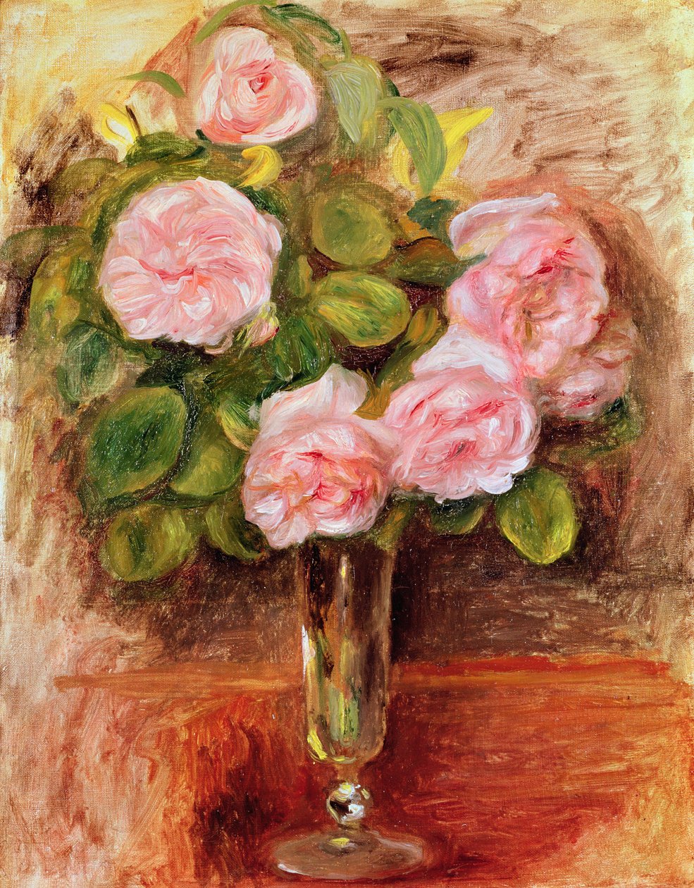 Rose in un vaso, 1905 da Pierre Auguste Renoir