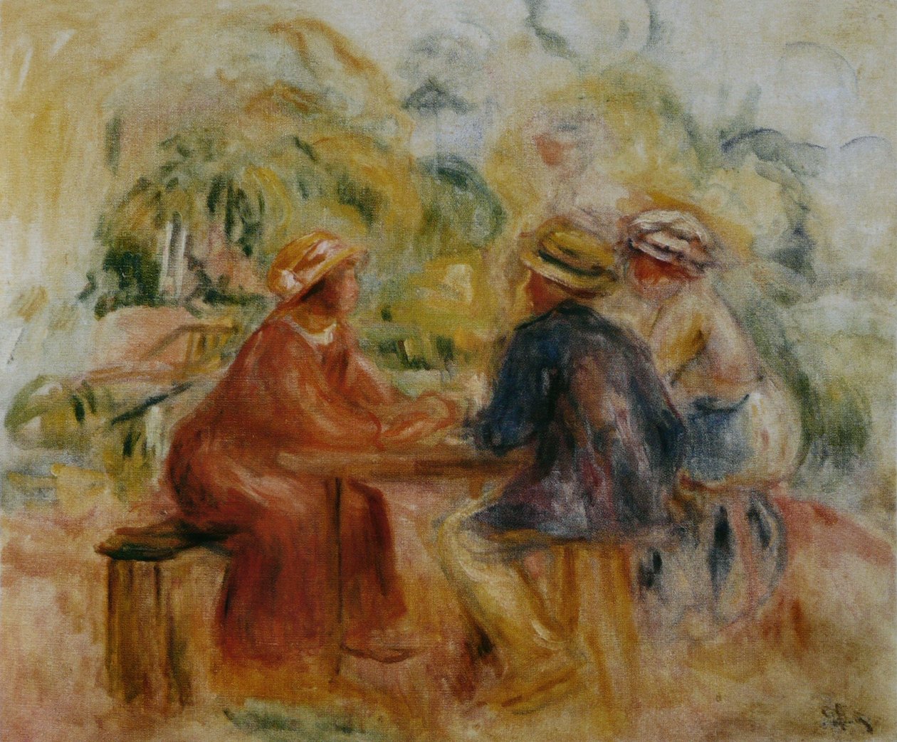 Riunione nel giardino da Pierre Auguste Renoir