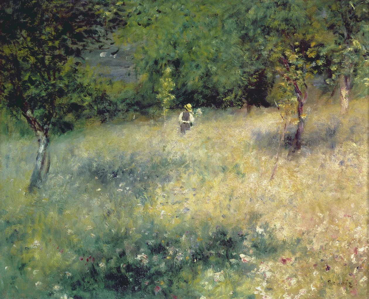 Primavera a Chatou, c.1872-5 da Pierre Auguste Renoir