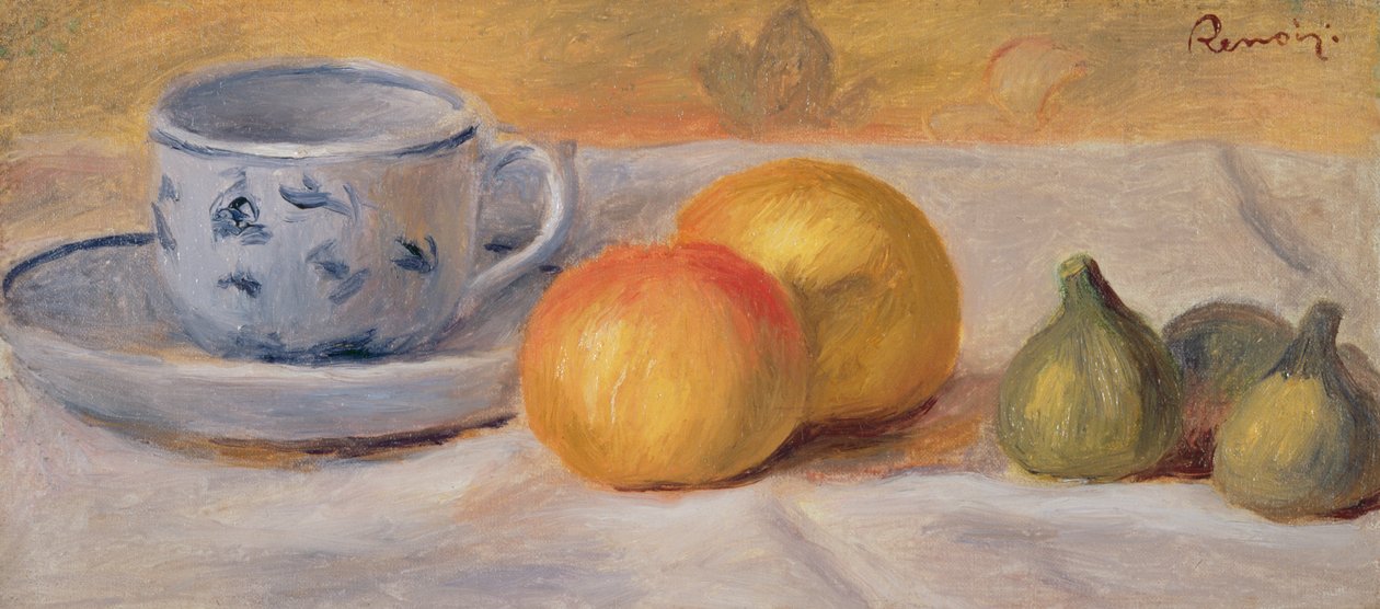 Natura morta con tazza blu, c.1900 da Pierre Auguste Renoir