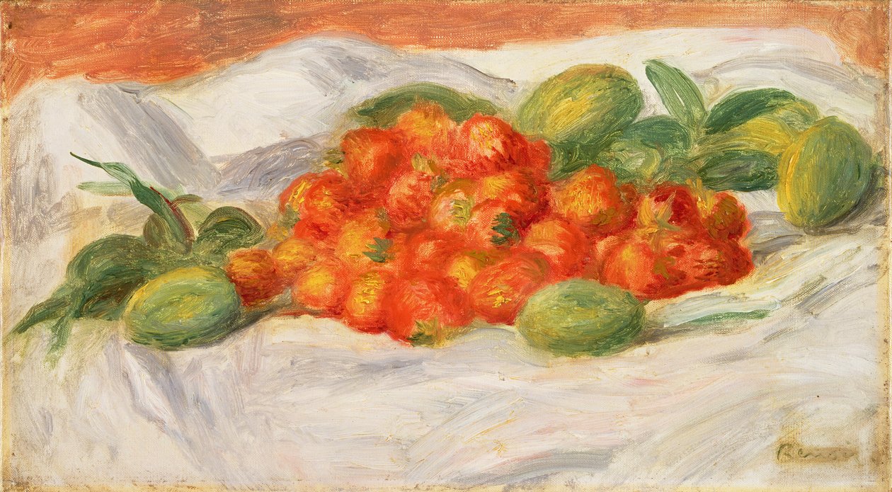 Fragole e mandorle, c.1900 da Pierre Auguste Renoir