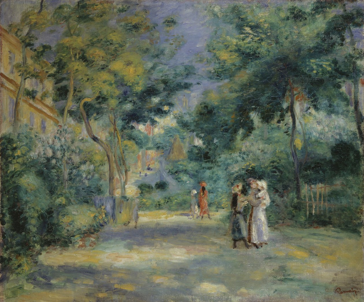 I giardini di Montmartre, XIX secolo da Pierre Auguste Renoir